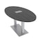 Skutchi Designs 33.5 in W, 69.5 in L, 29 in H, Engineered Wood Top, Grey HAR-OVL-34x70-DOU-ELEC-ASIANNIGHT - alternate 1